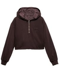 Prada - Hoodie À Lien De Resserrage - Lyst