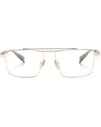 Balmain - Brigade Vi Brille Mit Eckigem Gestell - Lyst