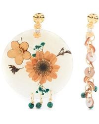 Amir Slama - Floral-Appliqué Drop Earrings - Lyst