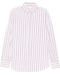 Brunello Cucinelli - Gestreiftes Button-Down-Hemd - Lyst