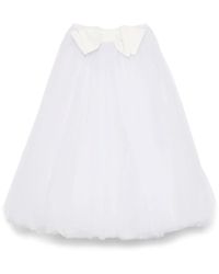 Parlor - Bow-Detailed Maxi Skirt - Lyst