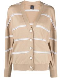 Lorena Antoniazzi - Striped Knitted Cardigan - Lyst
