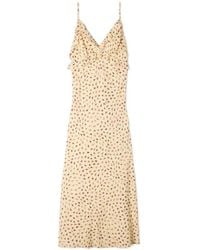 Sandro - Maxi-Jurk Met Ruches En Bloemenprint - Lyst