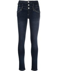 Liu Jo Skinny Jeans With Triple Button Front - Blue