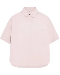 Yves Salomon - Poplin Short Sleeve Shirt - Lyst