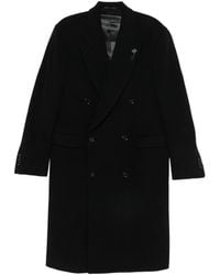 Lardini - Double-Breasted Peaked-Lapel Coat - Lyst