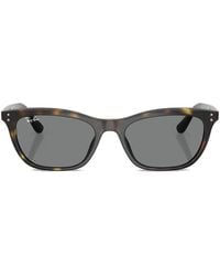 Ray-Ban - Tortoiseshell-Effect Rectangle-Frame Sunglasses - Lyst