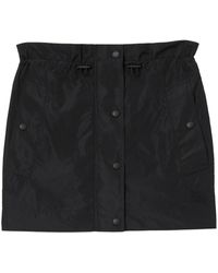 Burberry - High-waisted Button-up Skirt - Lyst