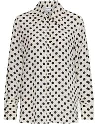 Marella - Conio Polka-Dot Button-Up Shirt - Lyst