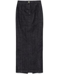 Jacquemus - Long Skirt Le Jupe De-Nîmes With Slit - Lyst
