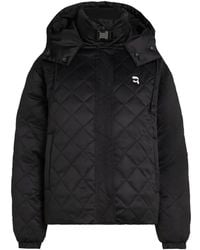 KARL LAGERFELD - Ikon Quilted Puffer Jacket - Lyst