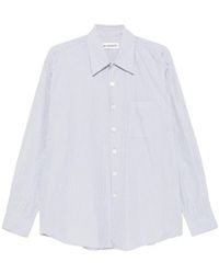Our Legacy - Above Striped Poplin Shirt - Lyst
