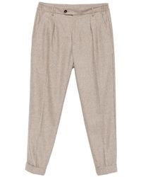 Eleventy - Checked Pleated Trousers - Lyst