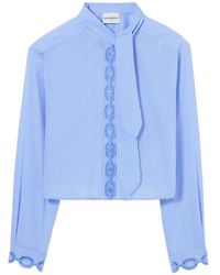 Claudie Pierlot - Striped Poplin Shirt - Lyst