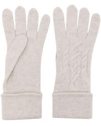 N.Peal Cashmere - Cable-knit Organic Cashmere Gloves - Lyst