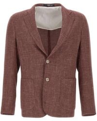 Barba Napoli - Easy J Mono Button Patch-Pocket Blazer - Lyst
