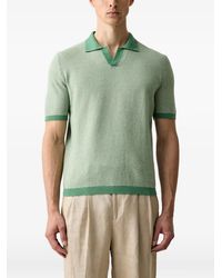 Benetton - Textured-Knit Short-Sleeved Polo-Collar T-Shirt - Lyst