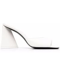 The Attico - Devon Mules mit eckiger Kappe - Lyst
