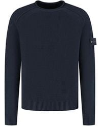 Stone Island - Compass-Patch Crew-Neck Sweater - Lyst