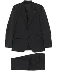 Lardini - Logo-Detail Single-Breasted Suit - Lyst