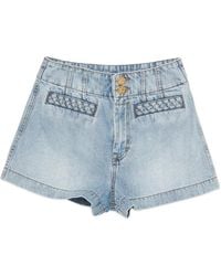 Zimmermann - Indra Braided-trim Shorts - Lyst