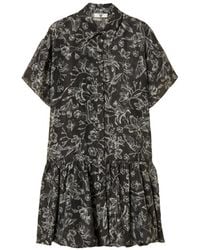 Twinset - Short Floral Shirt Dress - Lyst