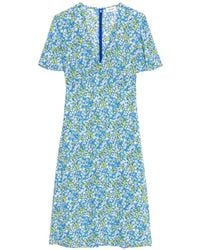 Zadig & Voltaire - Rhodral Floral-Print V-Neck Midi Dress - Lyst