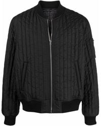 Helmut Lang - Quilted Zip-up Bomber Jacket - Lyst