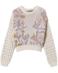Twinset - Floral-Jacquard Sweater - Lyst