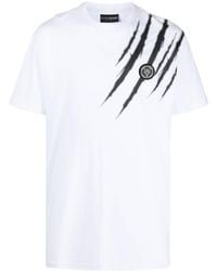 Philipp Plein - T-Shirt mit Logo-Patch - Lyst