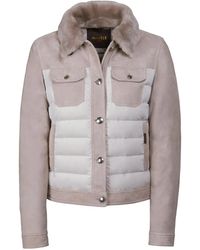 Moorer - Gefütterte Jacke Aus Shearling - Lyst