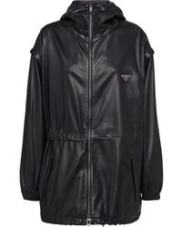 Prada - Hooded Windbreaker Style Jacket - Lyst