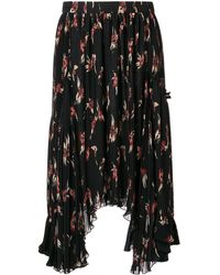 Isabel Marant Falda plisada - Negro