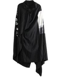 Yohji Yamamoto - Graphic-Print Asymmetric Midi Dress - Lyst