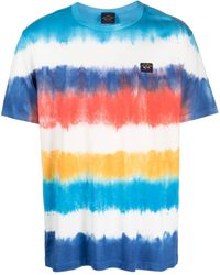 Paul & Shark - T-shirt en coton à imprimé tie-dye - Lyst
