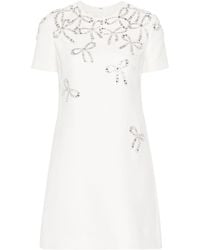 Valentino Garavani - Crystal-embellished Mini Dress - Lyst