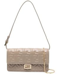 Fendi - Wallet On Chain Baguette Shoulder Bag - Lyst