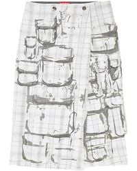 DIESEL - De-Vorin-Fsi1 Midi A-Line Skirt - Lyst