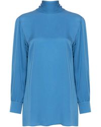 Gucci - Bow Tie Silk Shirt - Lyst
