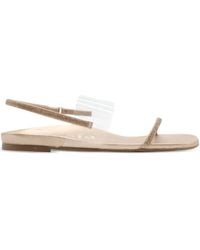 Pedro Garcia - Blaer Crystal-Embellished Clear-Strap Sandals - Lyst