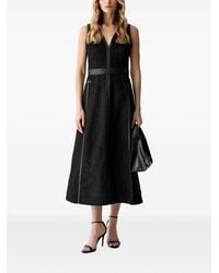 KARL LAGERFELD - Panelled Midi Dress - Lyst