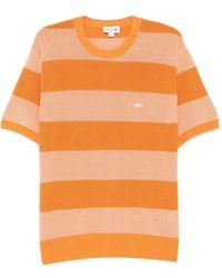 Lacoste - Striped T-Shirt - Lyst