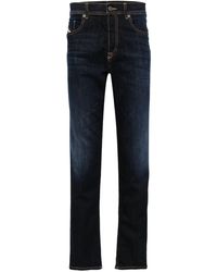DIESEL - D-finitive 009zs Mid Waist Straight Jeans - Lyst