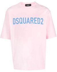 DSquared² - Logo-print Cotton T-shirt - Lyst