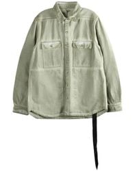 Rick Owens - Flap-Pocket Denim Shirt - Lyst