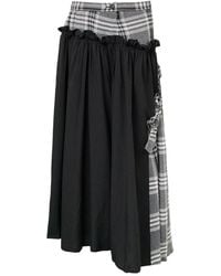 Y's Yohji Yamamoto - Frill Gather Skirt - Lyst