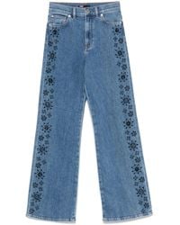 Maje - Jeans Mit Perlen - Lyst