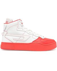 DIESEL - Baskets Bicolores À Patch Logo - Lyst