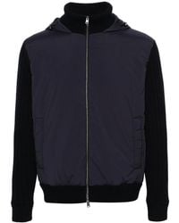 Herno - Knitted Panels Down Jacket - Lyst