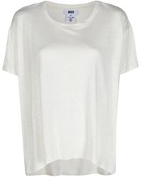 DKNY - リネン Tシャツ - Lyst